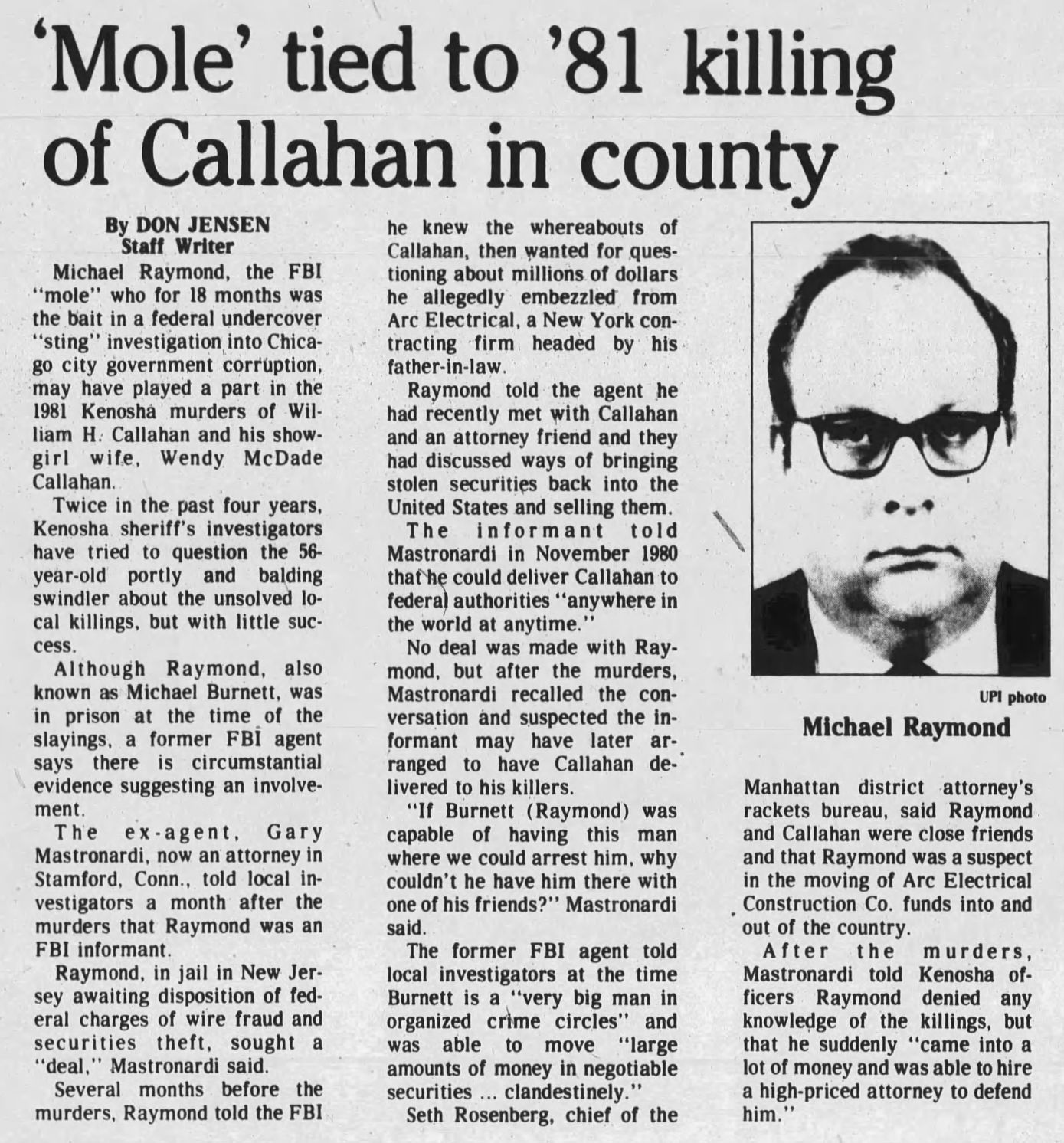Kenosha News Courier (Kenosha, Wisconsin) · 22 Jan 1986, Wed · Page 8